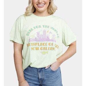 Show Me Your Mumu Travis Tee Womens M Mint NEW New Orleans Jazz Graphic‎ Shirt